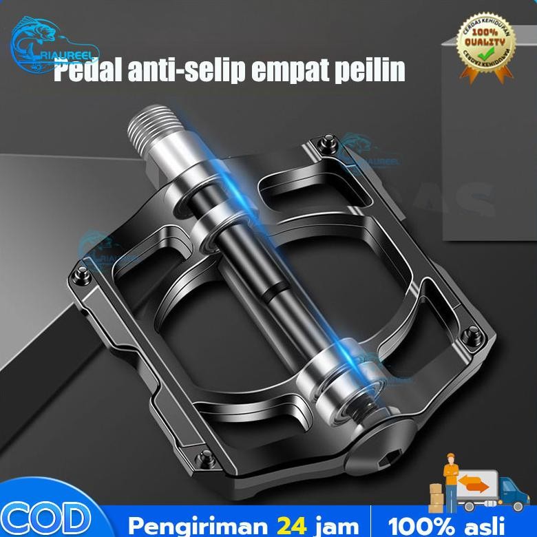 ''Terlaris" [Sixshopsecrets] Pedal Bearing Dan 4 Bering Pedal Bearing Sepeda Gunung Mtb Lipat Bearin