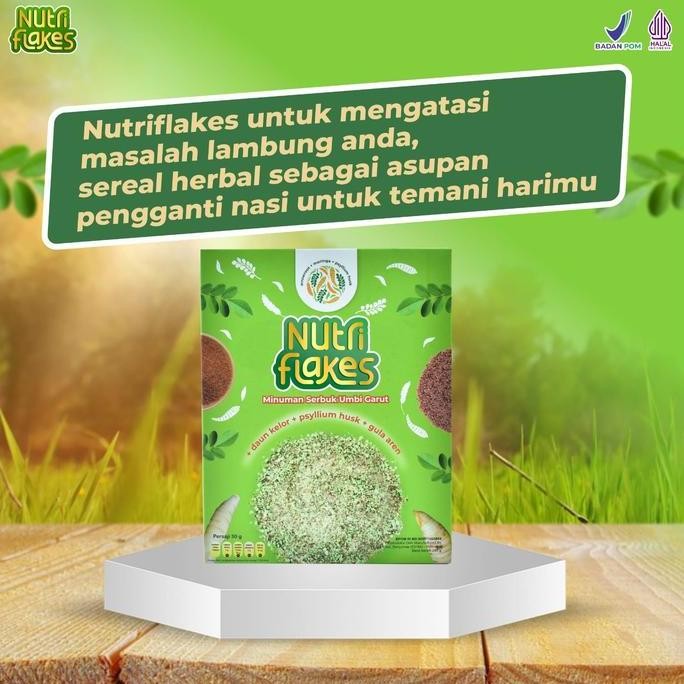 

nutriflakes sereal umbi garut|sereal atasi asam lambung|
