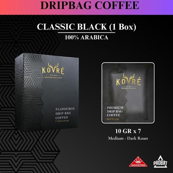 

Kovre Premium Classic Coffee Drip Bag Filter - 7 bags
