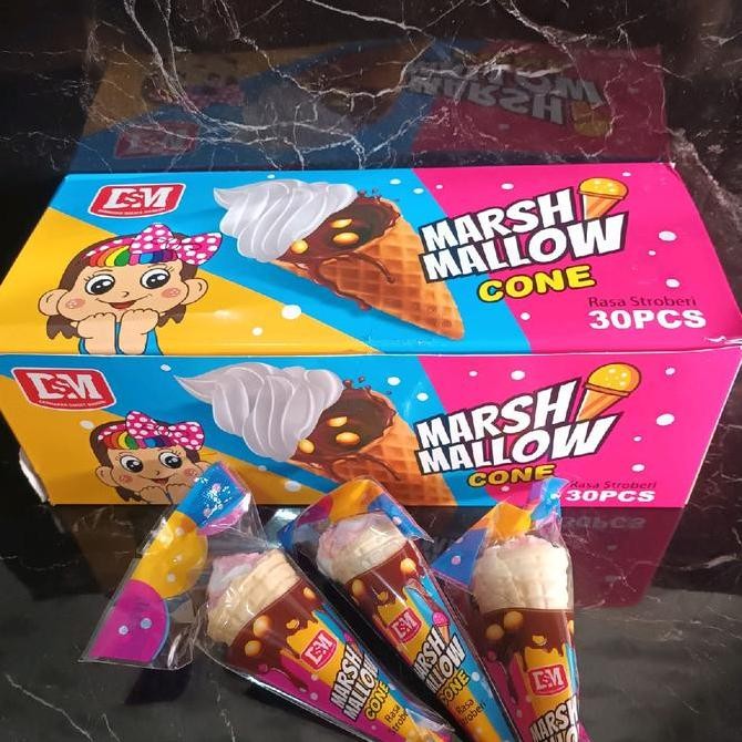 

marshmallow cone isi 30pcs per box