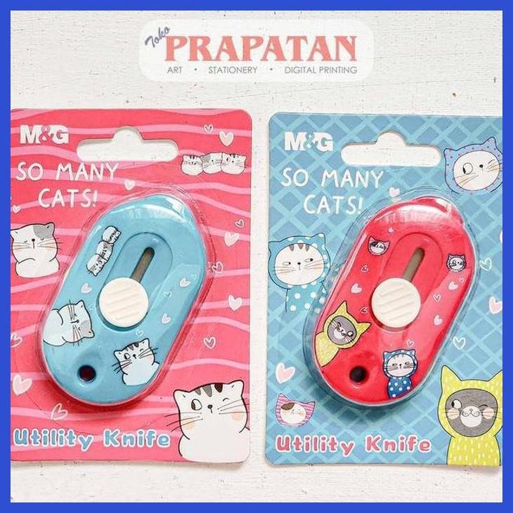 

( SEKOLAH / LUKIS ) READY M&G SO MANY CATS MINI CUTTER UTILITY KNIFE ASS913 | ALAT POTONG (SENI / MENGGAMBAR / ART / KERAJINAN ) PRIVASI AMAN