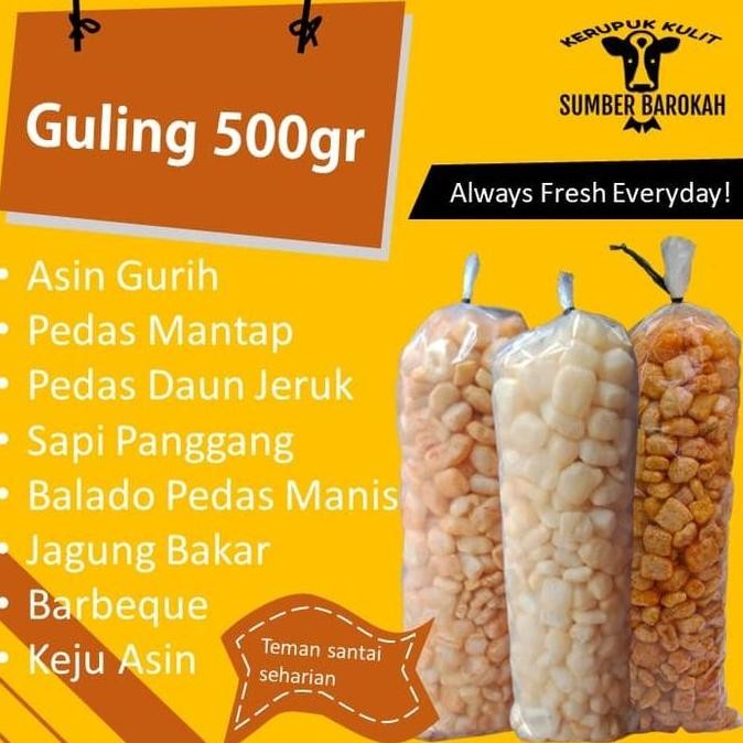 

Kerupuk Kulit Sapi Asli Matang 500 Gram | Krupuk Rambak Sapi | Jangek PS12