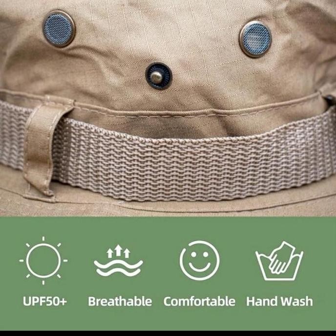 Topi Rimba Tactical Topi Koboi Topi Outdoor Topi Hutan Berburu HM