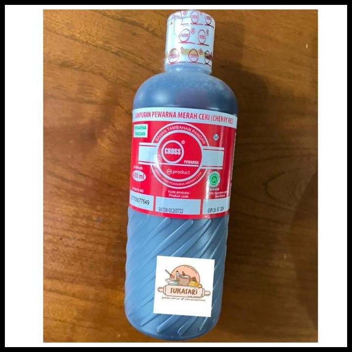 

Terlaris Cross Cherry Red 580 Gr / Pewarna Makanan Icing Color Good Quality
