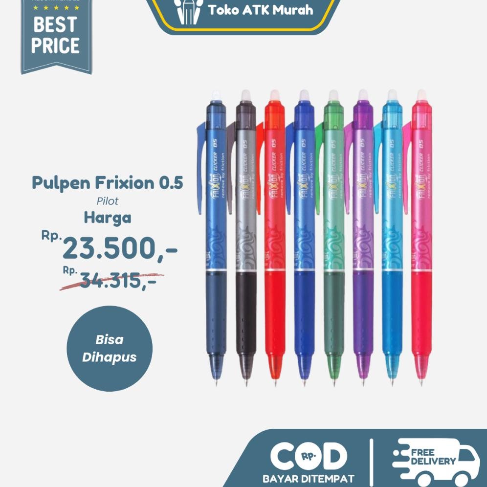 

Pilot Frixion Clicker 0.5 / Ballpoint Bisa Dihapus DiM
