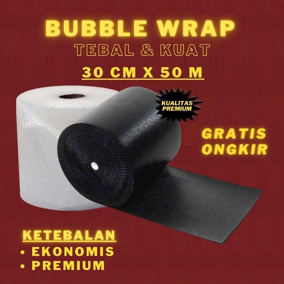 

Bubble Wrap Premium 30 CM x 50 METER Tebal & Kuat DiM