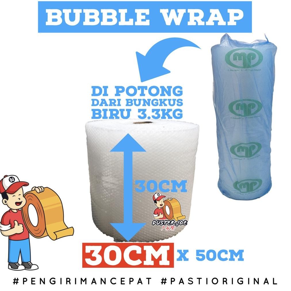 

Bubble Wrap Bening Muliapack 30CM X 50 M BUNGKUS BIRU (POT3.3KG) PER 1 ROL DiM