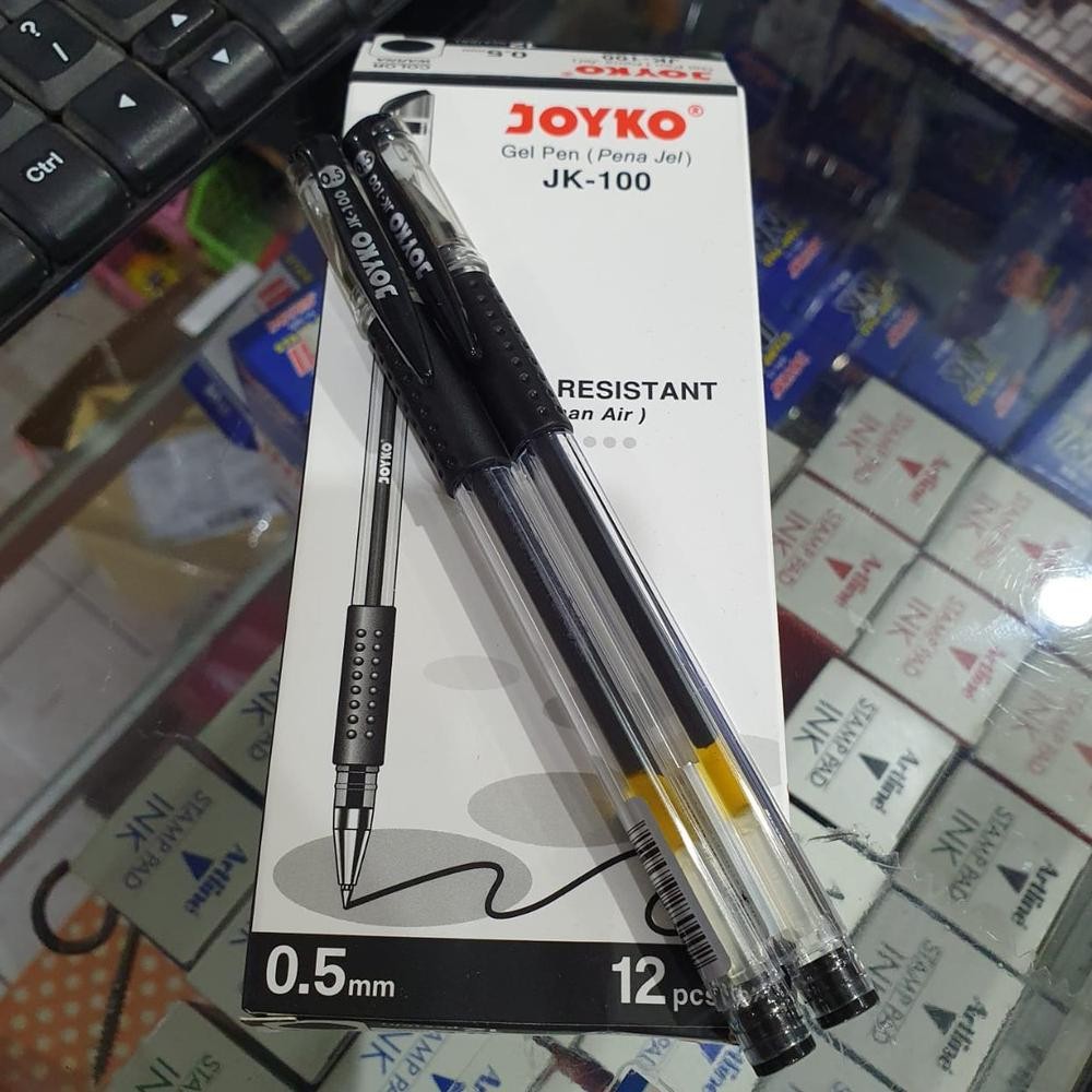 

GEL PEN / PULPEN JOYKO JK 100 HITAM DAN BIRU LUSINAN DiM