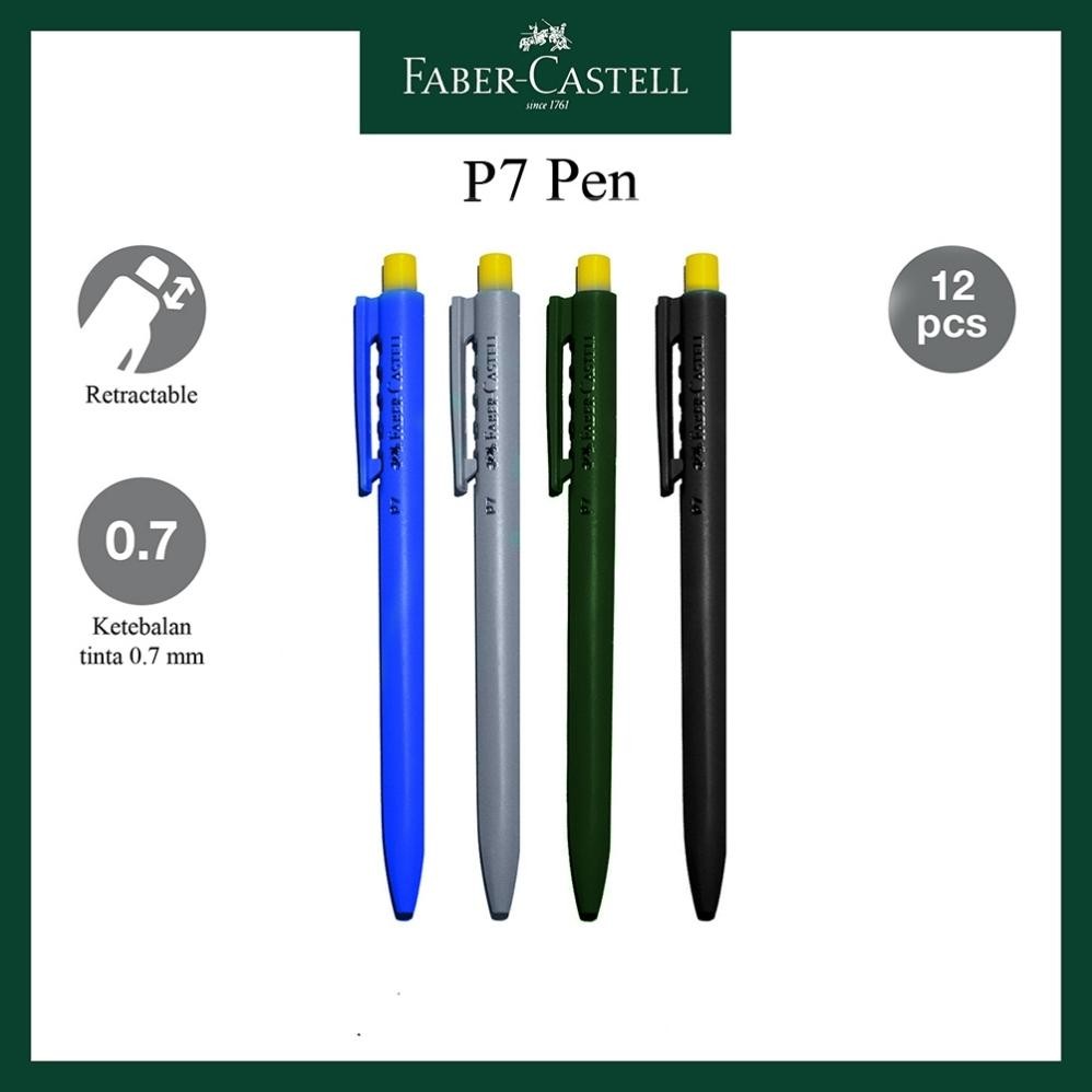 

Pulpen Faber Castell Ballpoint P7 Pastel 0.7 mm Pen Tip Retractable DiM