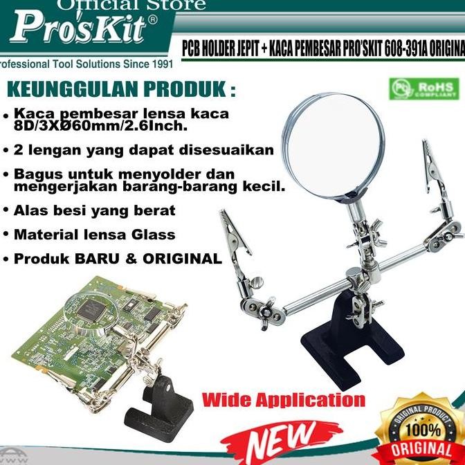 

Sale Pcb Holder Jepit Pro'Skit 608-391A + Kaca Pembesar Original