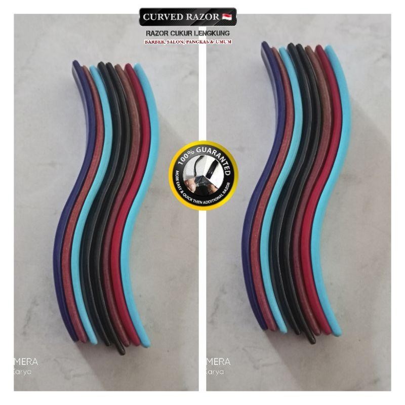 Razor Lengkung Tipe-S Premium Lebih Gampang, Nyaman, Lincah, Gesit, Aman,  Aerodinamis Untuk  Barber