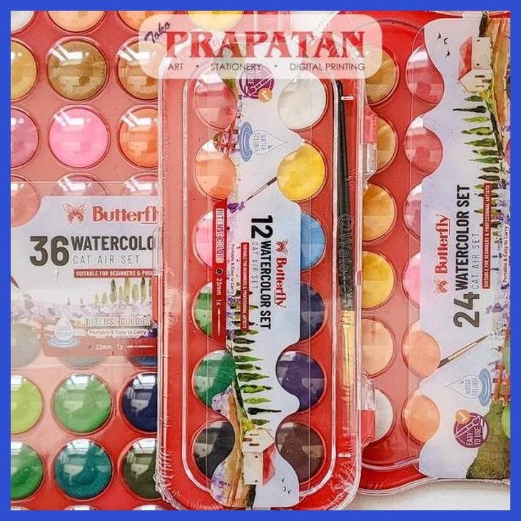

( SEKOLAH / LUKIS ) SALE BUTTERFLY WATERCOLOR BLOCK SET | CAT AIR SET (SENI / MENGGAMBAR / ART / KERAJINAN ) PRIVASI AMAN