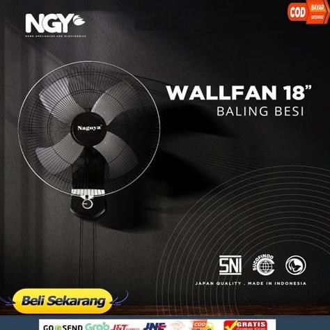 NEW Kipas Angin Dinding Gantung Besi 18 inc / Nagoya Tornado Wall Fan NG-18WF [terbaik][terlaris]