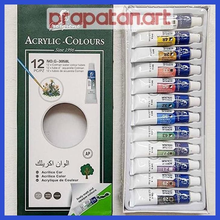 

( SEKOLAH / LUKIS ) COD CAT AKRILIK SET GIORGIONE | GIORGIONE ACRYLIC SET (SENI / MENGGAMBAR / ART / KERAJINAN ) PACKING AMAN