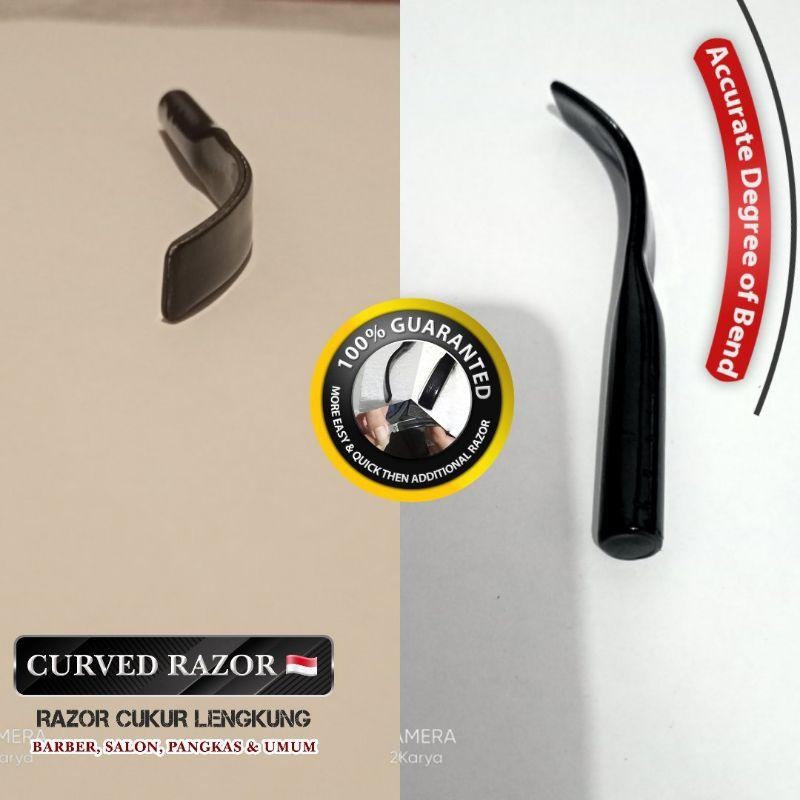 Razor Cukur Lengkung Untuk Barber, Pangkas Rambut & Salon || Curved Razor Lebih Gampang Aman Dan Cep