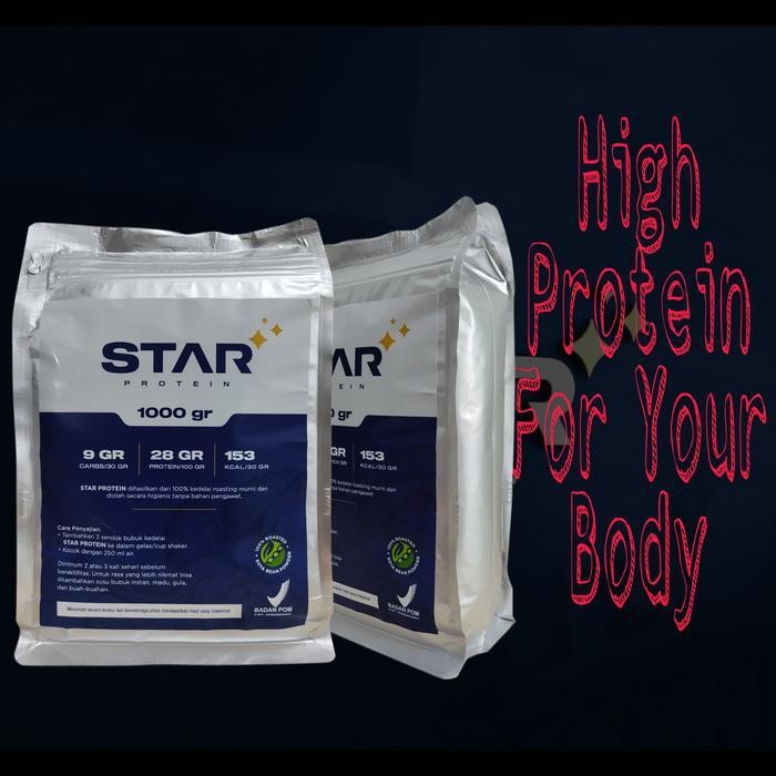 

Whey Protein Star Susu Bubuk Kedelai Murni 1000 Gram