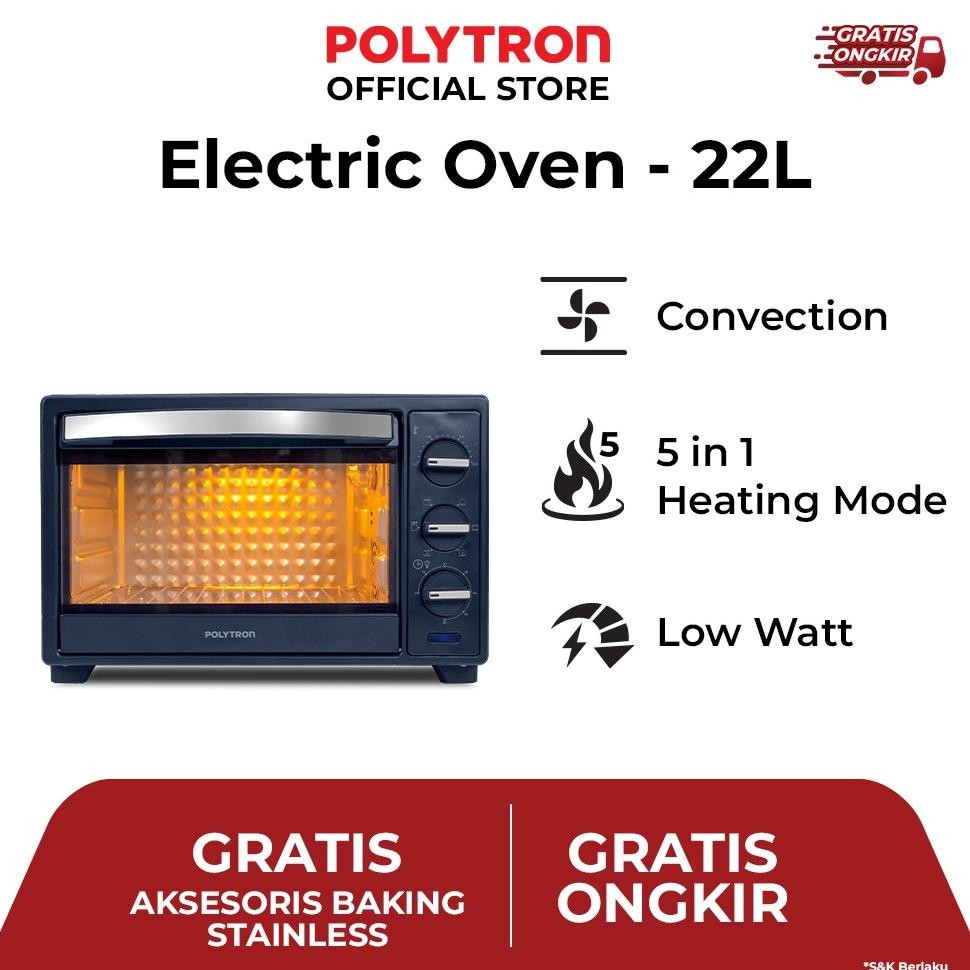 Polytron Kitchenmate Oven Listrik 22 Liter PEO 22B1B