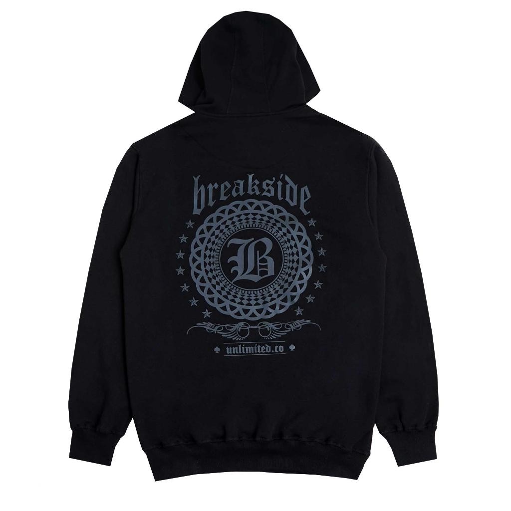 Breakside Hoodie Krosen - Black Hoodie Pria New Best Quality 100% Original