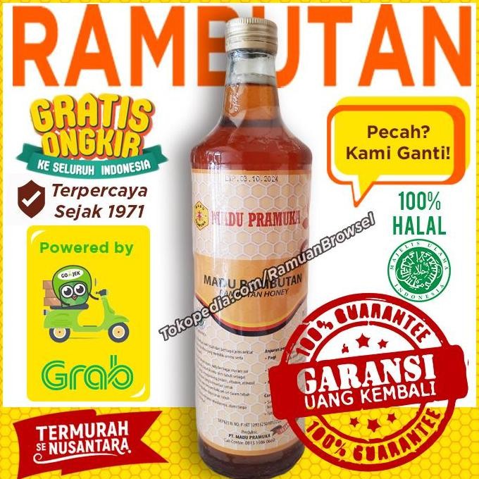 

NEW Madu Pramuka alami Rambutan (Rambutan Honey) 650 ml READY