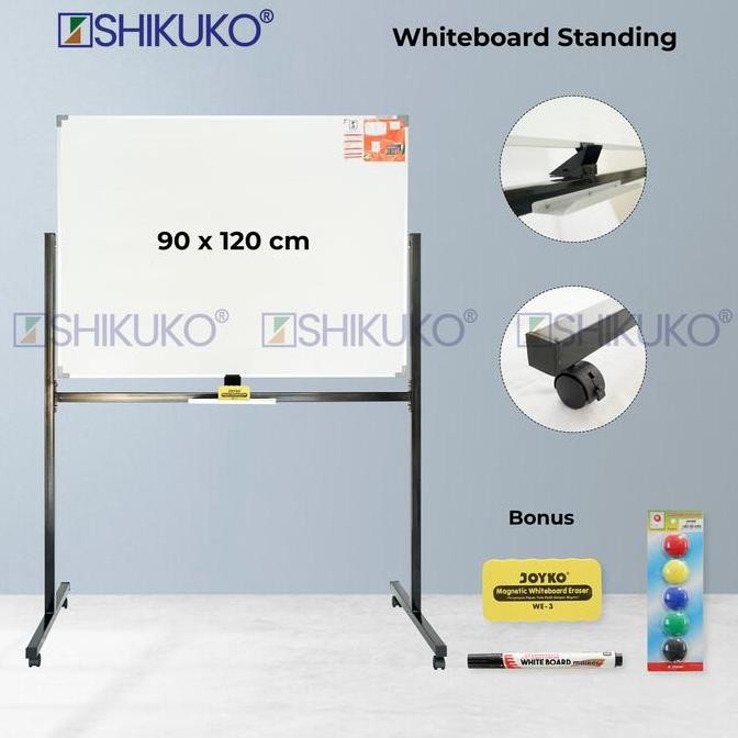 

TERBARU - papan tulis standing - whiteboard standing 90 x 120