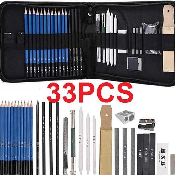 

Set Alat Menggambar 33 Pcs Sketch Art Drawing Set Lukis Sketsa