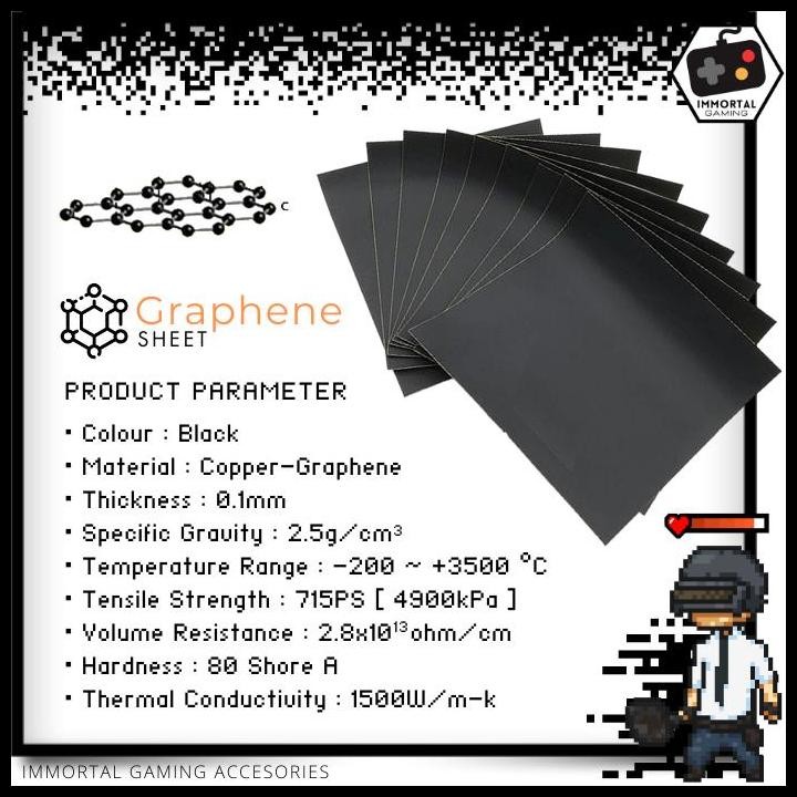 Terlaris [IM] Graphene Copper Sheet Thermal Stiker Graphite Heatsink Thermalpad Best Seller