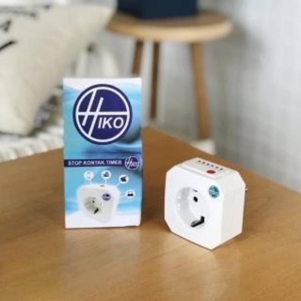 Stop Kontak Timer HIKO Pengaturan Akurat 15 Jam 45 Menit
