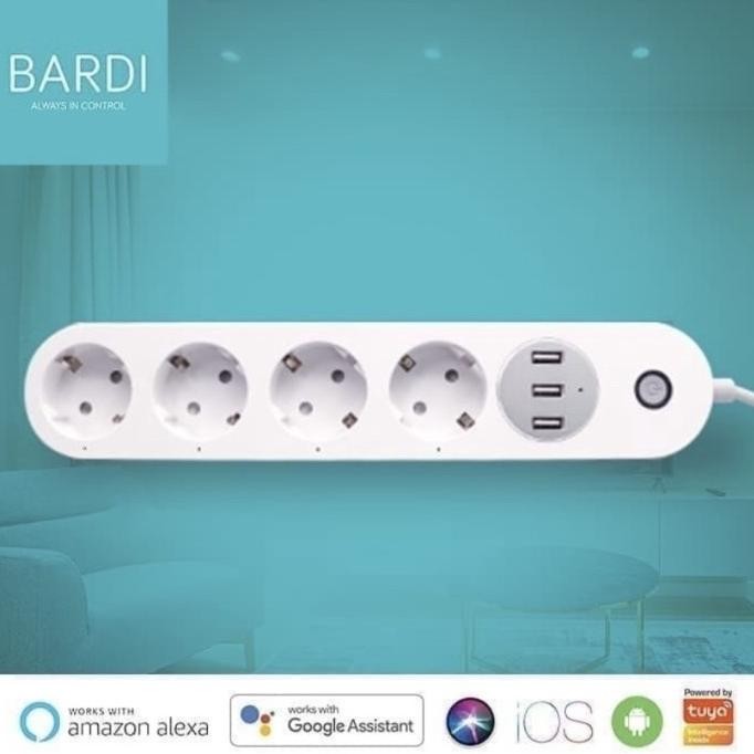 BARDI SMART POWER STRIP EXTENSION COLOKAN WIFI IOT