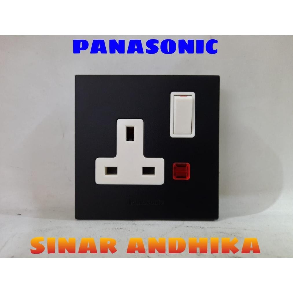 Stop Kontak Ac Panasonic Hitam (Only Stop Kontak) Style E Wbsj1214B