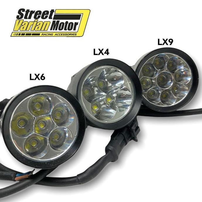 Terlaris Lampu Tembak Motor Led Cree Lx4 Lx6 Lx9 Plus Mika Kuning Ready Stok