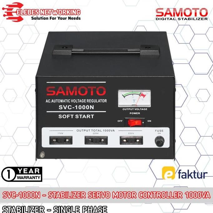 Svc 1000N Stabilizer Samoto 1000Va 700Watt Avr Stavolt Servo Motor Kualitas Terbaik Harga Termurah