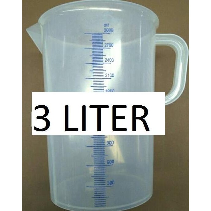GELAS TAKAR / UKUR 3 LITER GREEN LEAF 1833 [terbaik]
