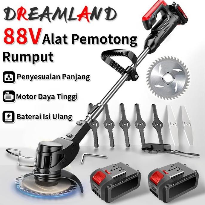 Mesin Pemotong Rumput Elektrik Mesin Potong Rumput Baterai