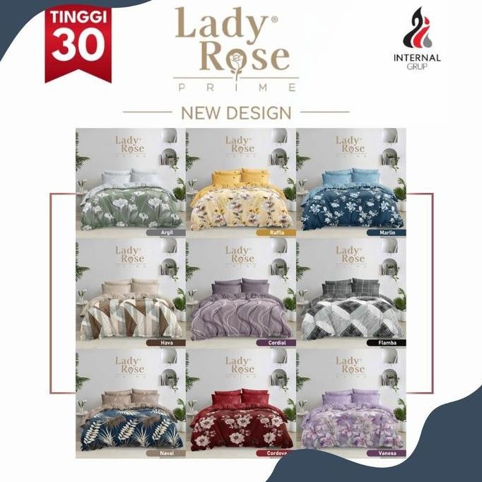 Lady Rose - Bed Cover King (180x200) Set Pilihan