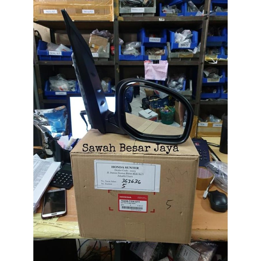 Mirror Assy - Kaca Spion Set Kanan Atau Kiri Honda Mobilio Tipe S 2014 2015 & Brio Satya 2012 2013 2