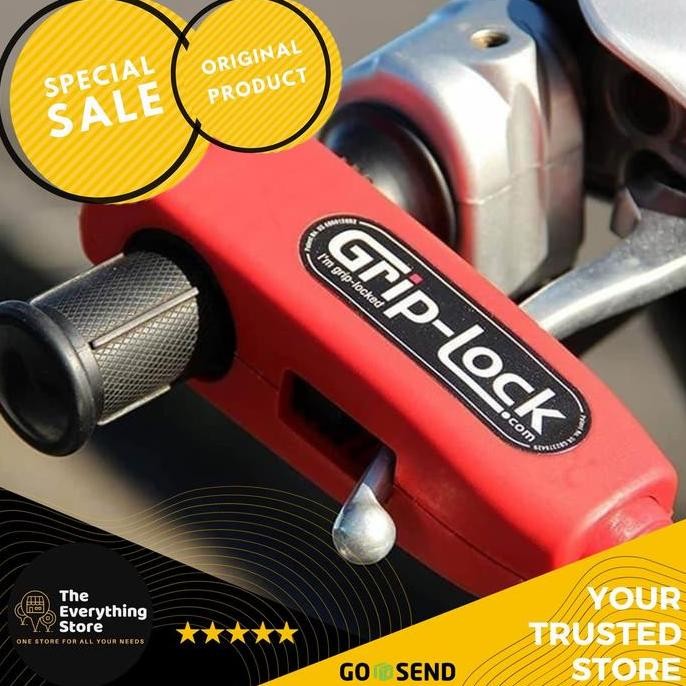 GRIP LOCK CAPS LOCK KUNCI MOTOR ANTI MALING / GEMBOK MOTOR ORIGINAL RESTOCK