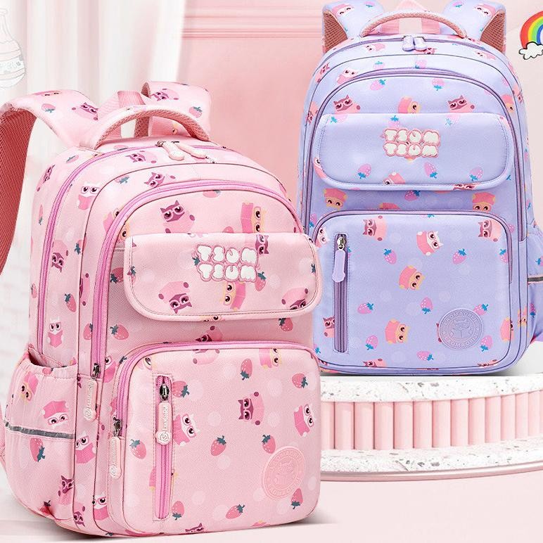 WWH49 Tas Anak Perempuan Sekolah Tsum Tsum Tas Ransel SD SMP Ransel Kuat KTM
