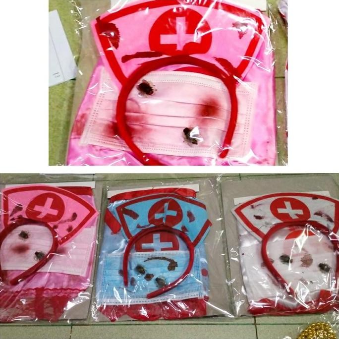 KOSTUM BANDO MASKER SUSTER SET HALLOWEEN PARTY COSPLAY HANTU SUSTER