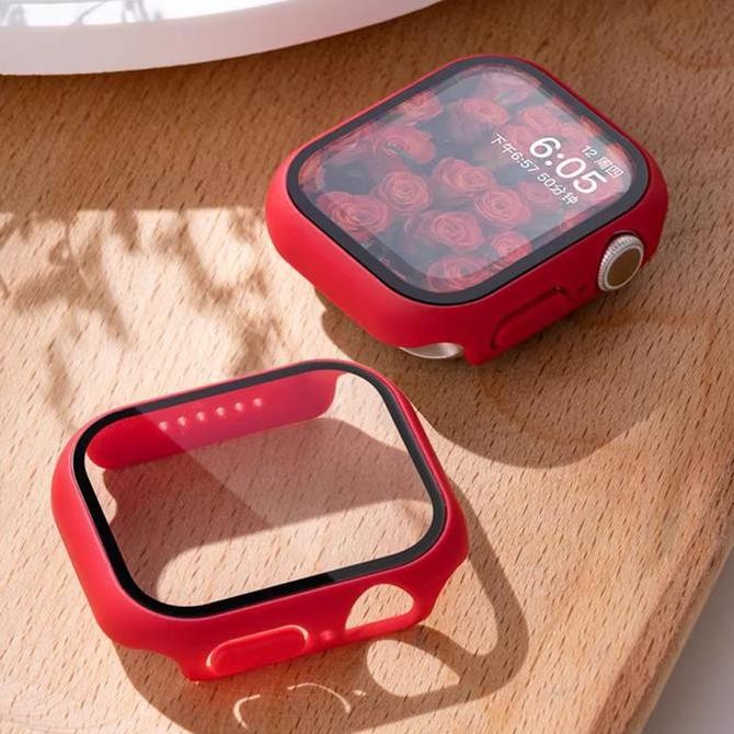 NEW SALE PROMO 2 in1 Tempered Glass with Case for Apple Watch IWatch Model Ultra 2/Ultra 49mm 40mm 4