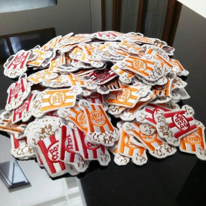 

langsung order saja] patch popcorn/grosir patch/patch bordir