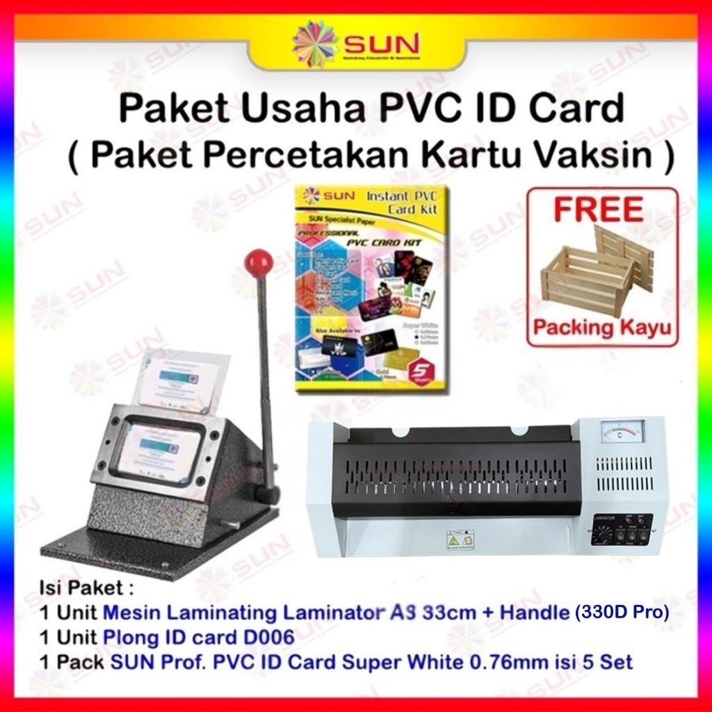 Paket Usaha Cetak  Pvc Id Card Trdiri Dari Mesin Laminating, Alat Potong/Plong Id Card, Pvc Id Card 