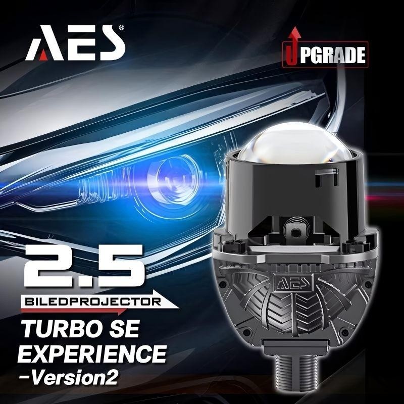 Lampu Biled Aes Turbo Se Experience Versi 2 2.5 Inch Bilaser 70 Watt 3 Warna Turbo Se All Weather 3 