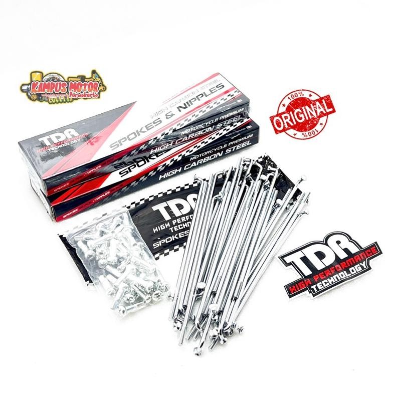 Termurah Ruji/Jari Jari Motor Tdr Chrome | Jari-Jari Chrome Tdr 89/120/130/154/157/159/164/172/184 F