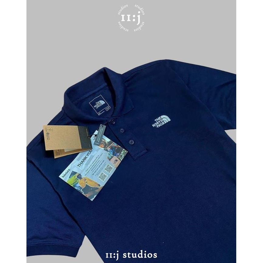 BARU Kaos Polo The North Face Calpine Polo Shirt TNF Asli Original - Navy