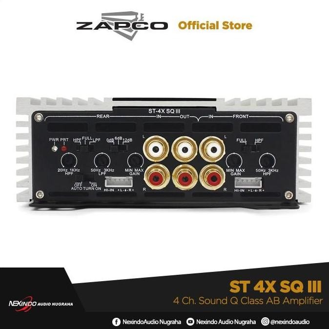 ready  POWER Zapco ST 4X SQ III 4 Ch. Sound Q Class AB Amplifier  ORIGINAL