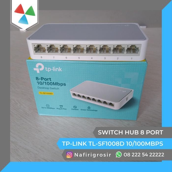 Cn Switch Hub Tp-Link 8 Port Tl-Sf1008D Dekstop Lan Internet Switch