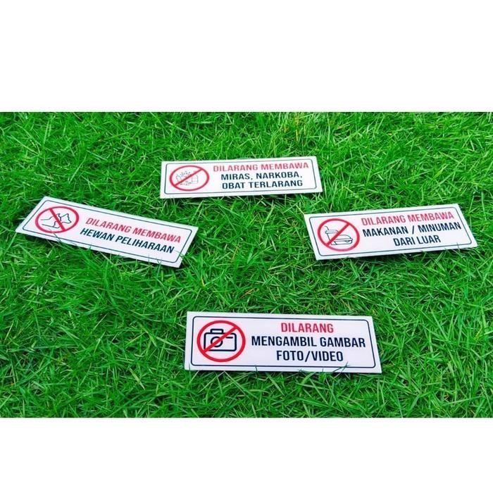 

Tpk Akrilik Stiker Dilarang Membawa Makanan, Minuman, Hewan, Obat-Obatan, Mengambil Foto Gambar
