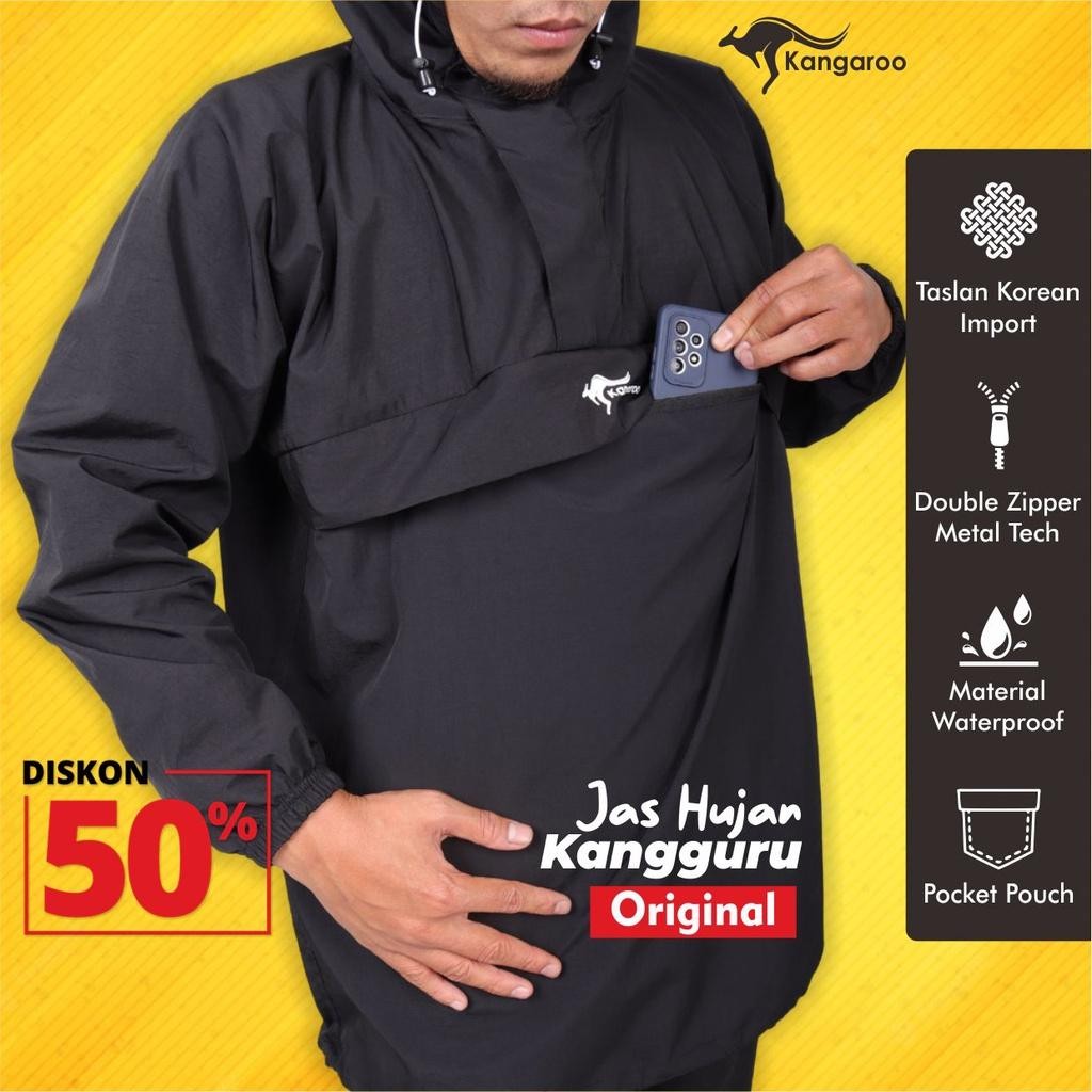 Kangaroo Raincoat Jas Hujan Kangaroo Jas Hujan Kangguru Jas Hujan Pria Dewasa Mantel Jas Hujan Pria 