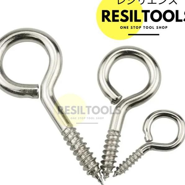 Sekrup Gantungan Bulat M 3 Stainless Steel Anti Karat Skrup Cantolan