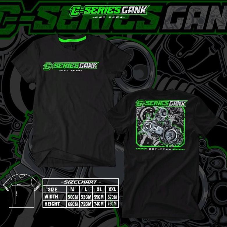 Promo Kaos C Series Gank V2 Baju T-Shirt Distro C Series Gank Est 2K24 Pakaian Pria Wanita